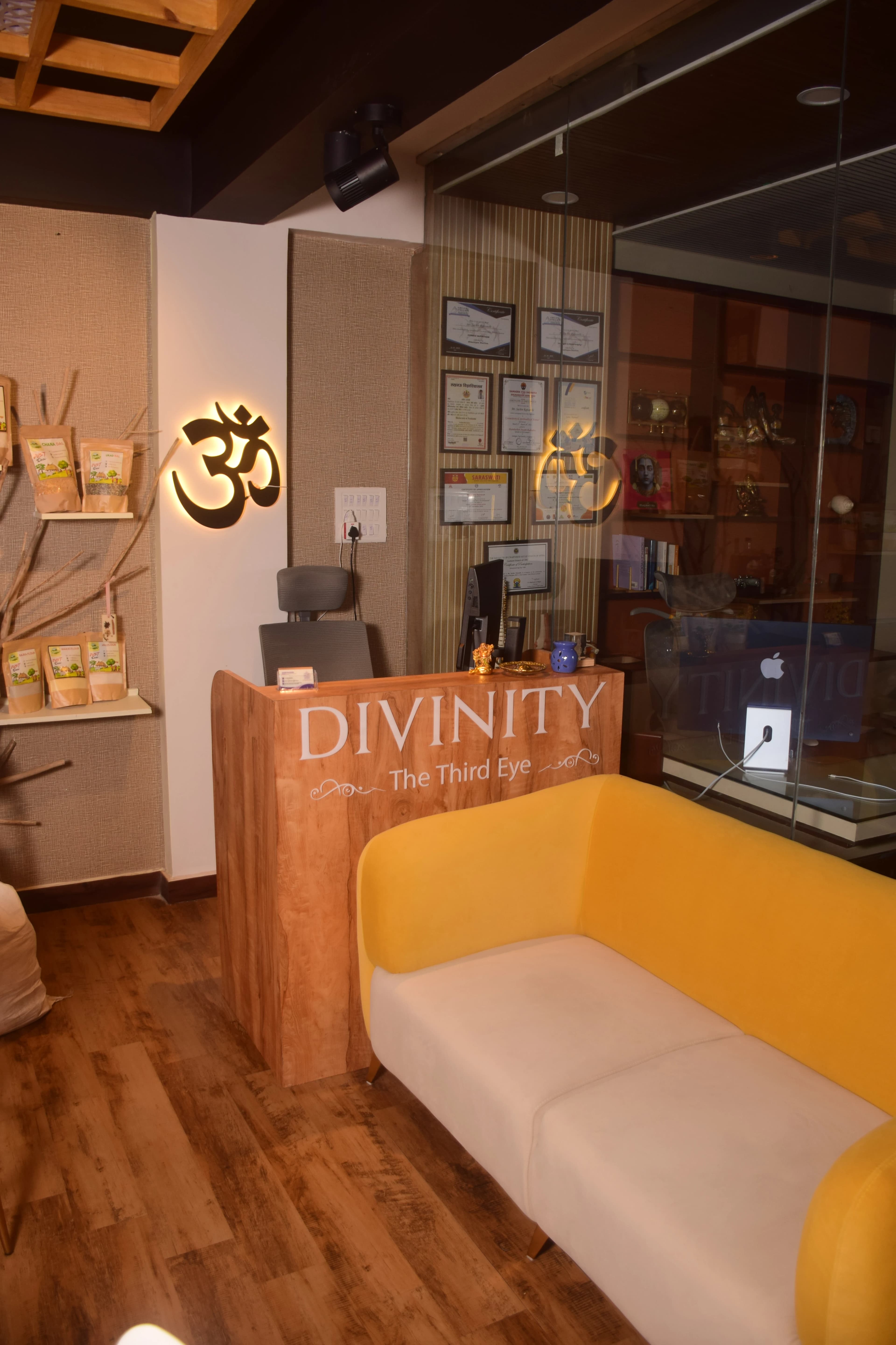 Reception — where every visit to the academy begins